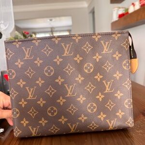 Louis Vuitton Monogram Brown Toiletry Bag